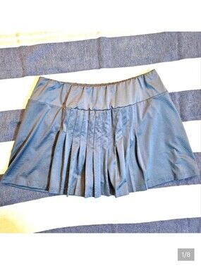 Tail Pleated Tennis Skort Grey And Turquoise XL